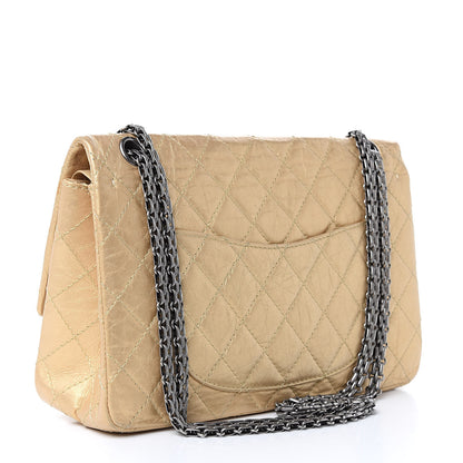 Chanel Metallic Aged Calfskin Quilted 2.55 Reissue 226 Flap Gold 3 of 18