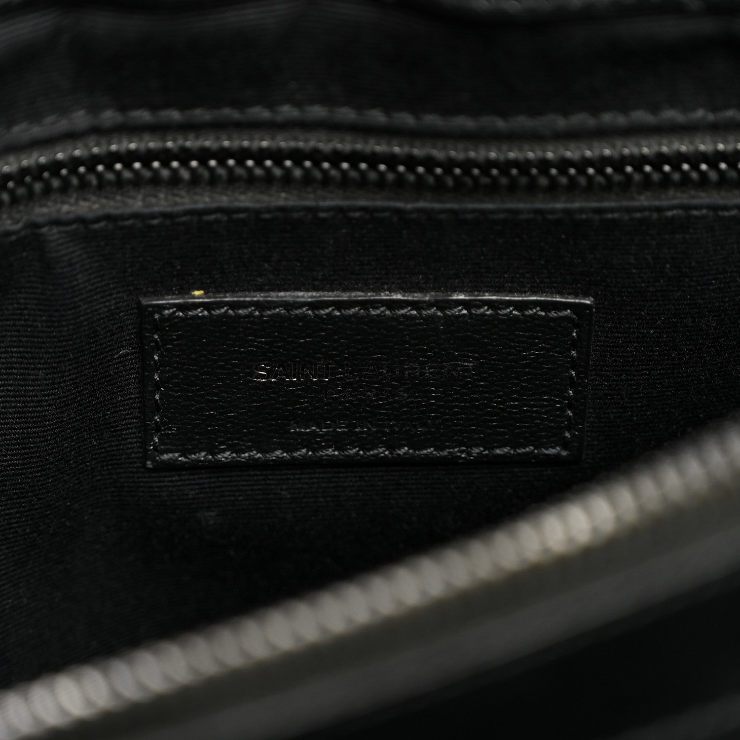 Saint Laurent Calfskin Y Quilted Monogram Monochrome Medium Loulou Chain Satchel Black 6 of 10