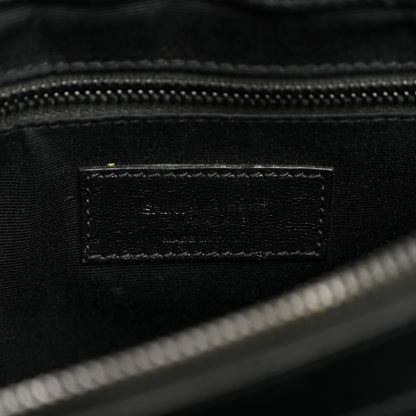 Saint Laurent Calfskin Y Quilted Monogram Monochrome Medium Loulou Chain Satchel Black 6 of 10