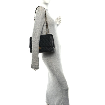 Chanel Caviar Quilted Jumbo Single Flap Black 2 of 11