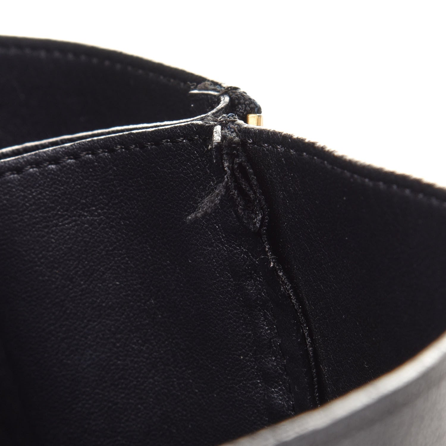 Celine Smooth Lambskin Horizontal Zipper Gusset Cabas Black 13 of 17