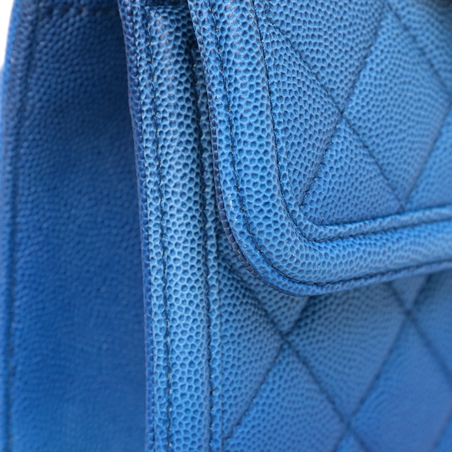 Caviar Quilted Small Sunset On The Sea Flap Blue