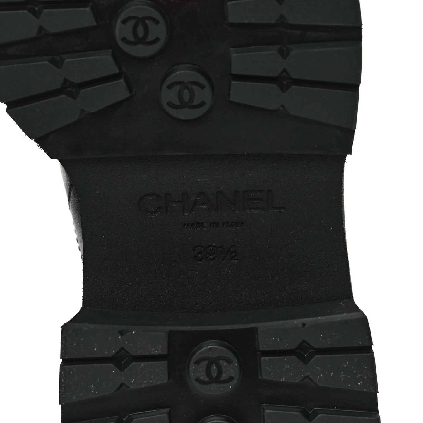 Calfskin Patent Cap Toe Quilted Short Boots 39.5 Black