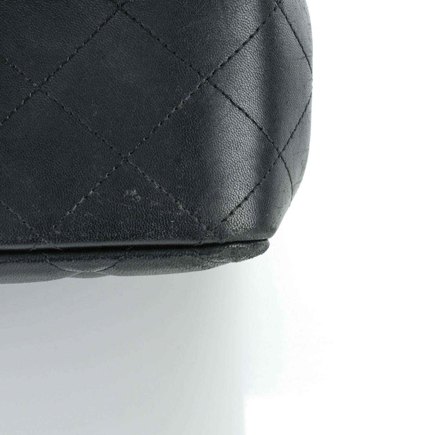 Chanel Lambskin Quilted Jumbo Double Flap So Black 11 of 12