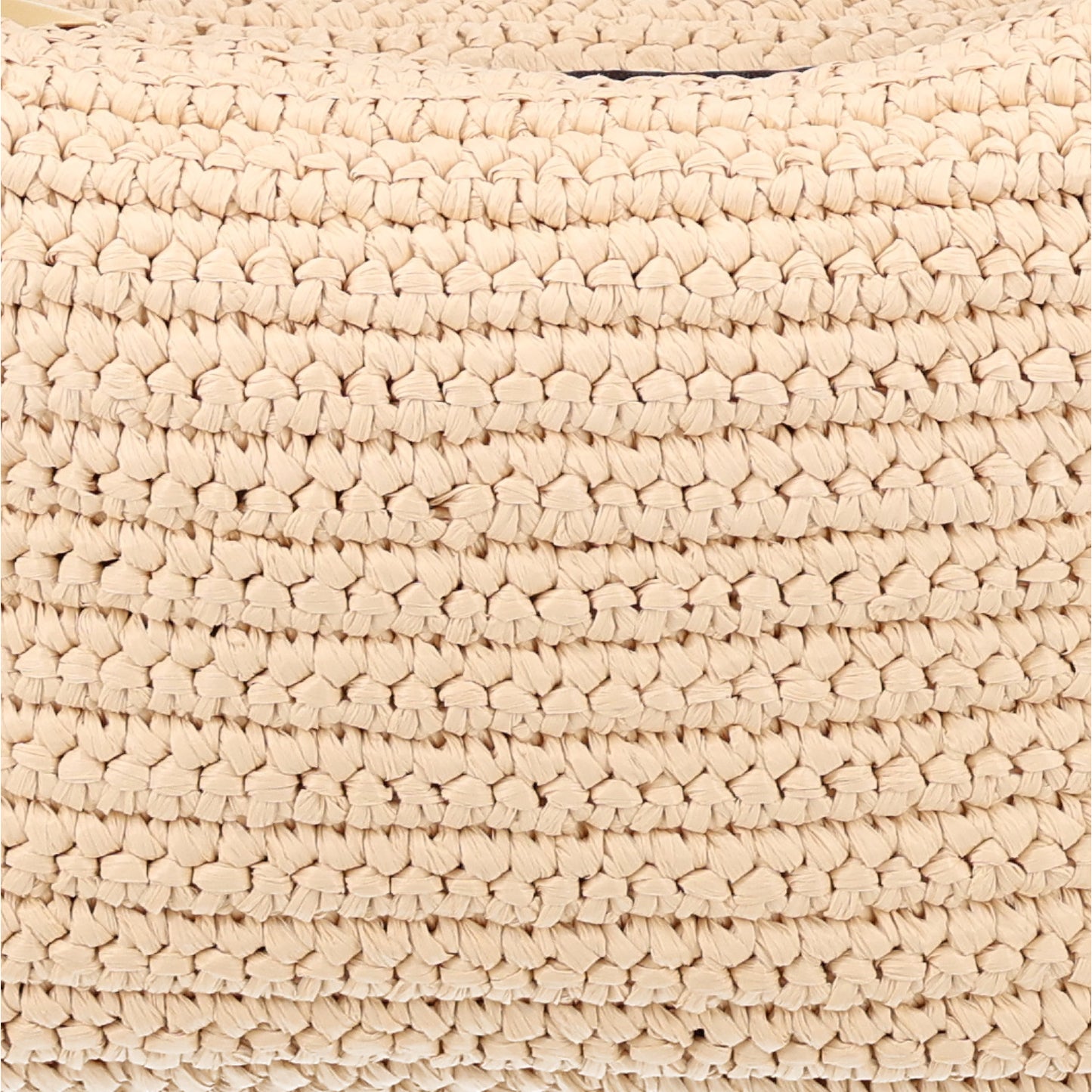 Raffia Woven Nappa Intrecciato Mini Wallace Natural Fondant