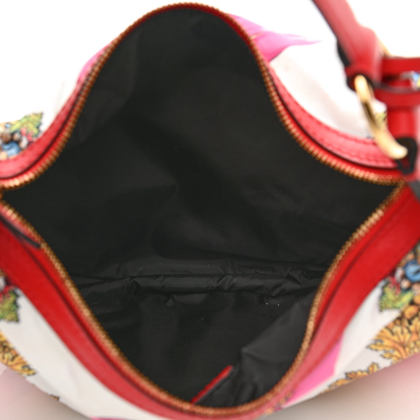 Nylon Calfskin Tresor De La Mer Print Hobo Bag Multicolor