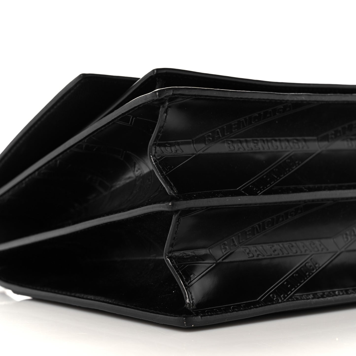 Calfskin Losange Monogram Embossed Medium Sharp Top Handle Bag Black