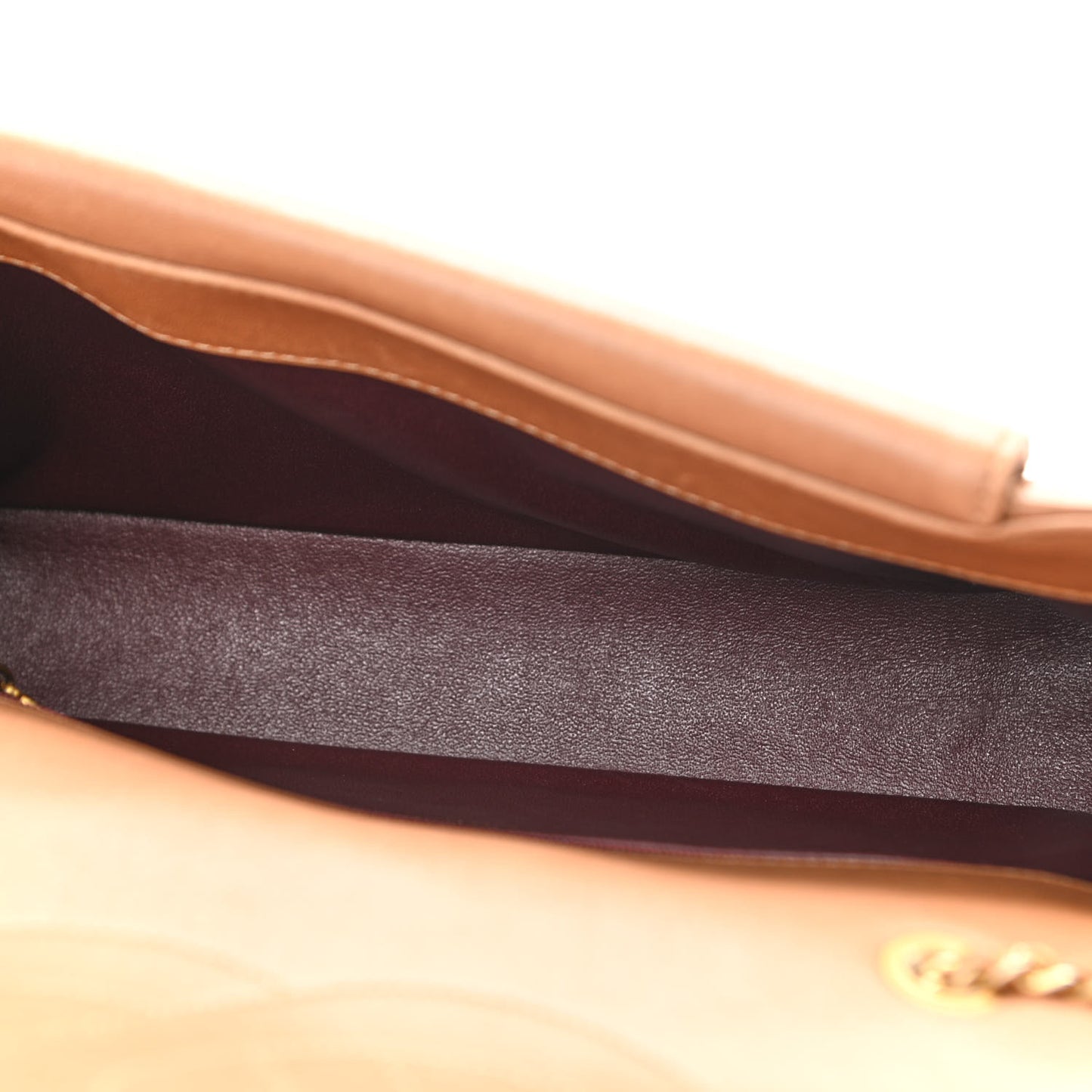 Lambskin Quilted Small Single Flap Beige