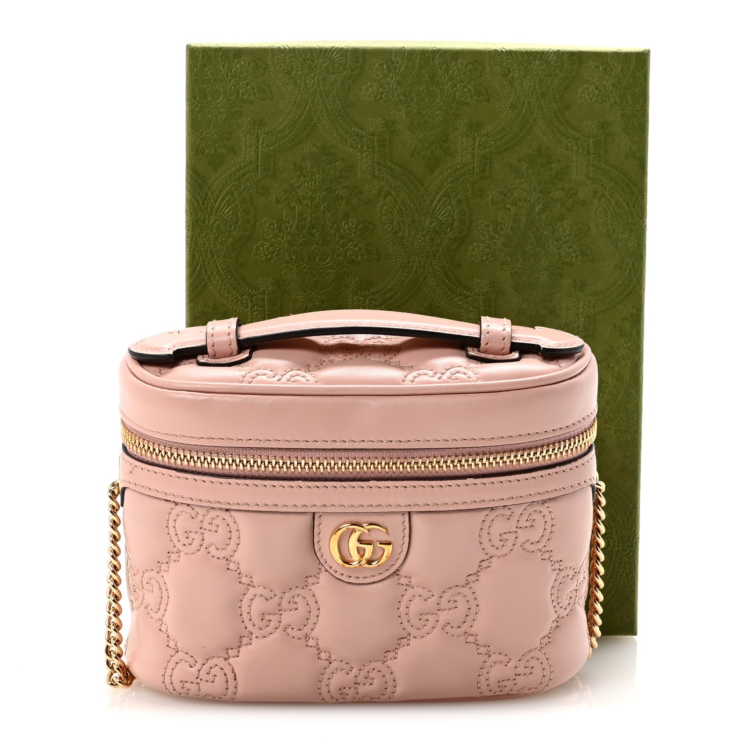Gucci Calfskin GG Matelasse Mini Top Handle Bag Perfect Pink 10 of 10