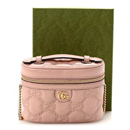 Gucci Calfskin GG Matelasse Mini Top Handle Bag Perfect Pink 10 of 10