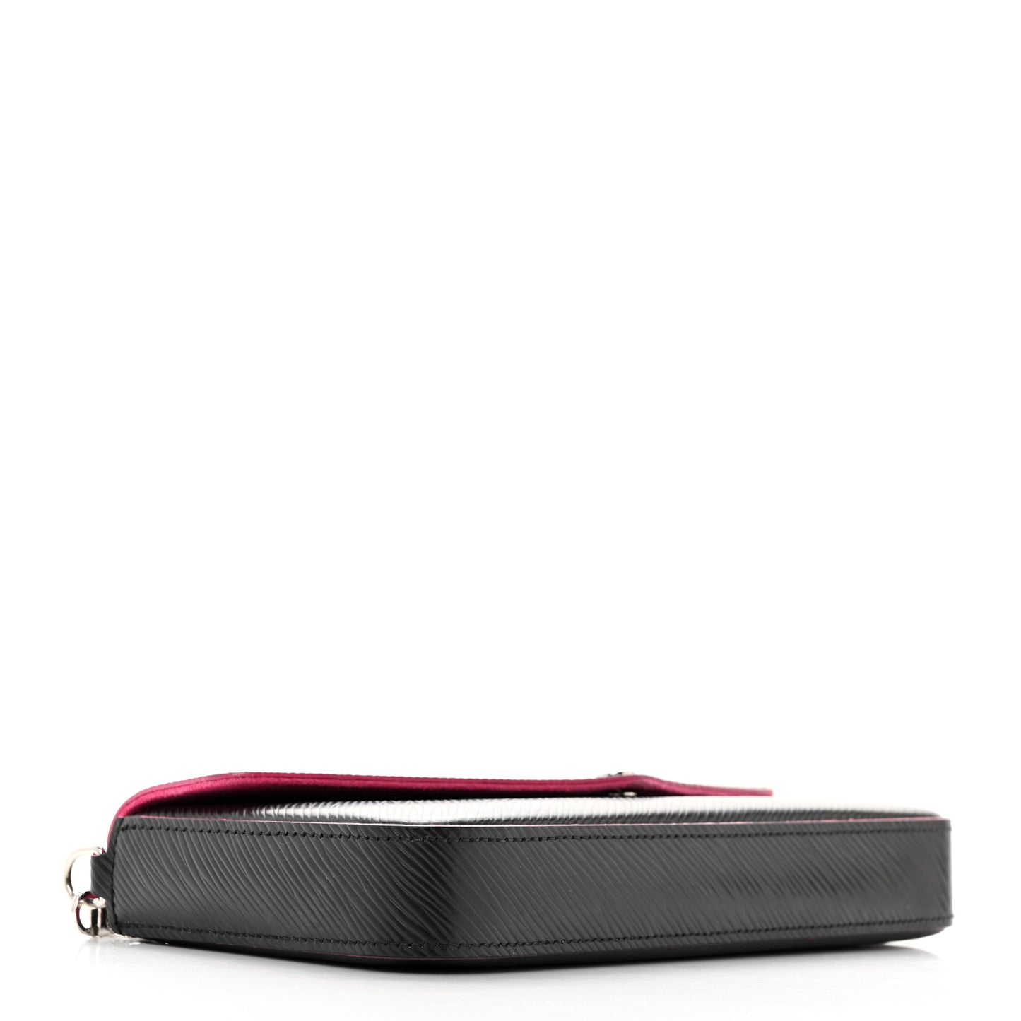 Epi Pochette Felicie Black Hot Pink