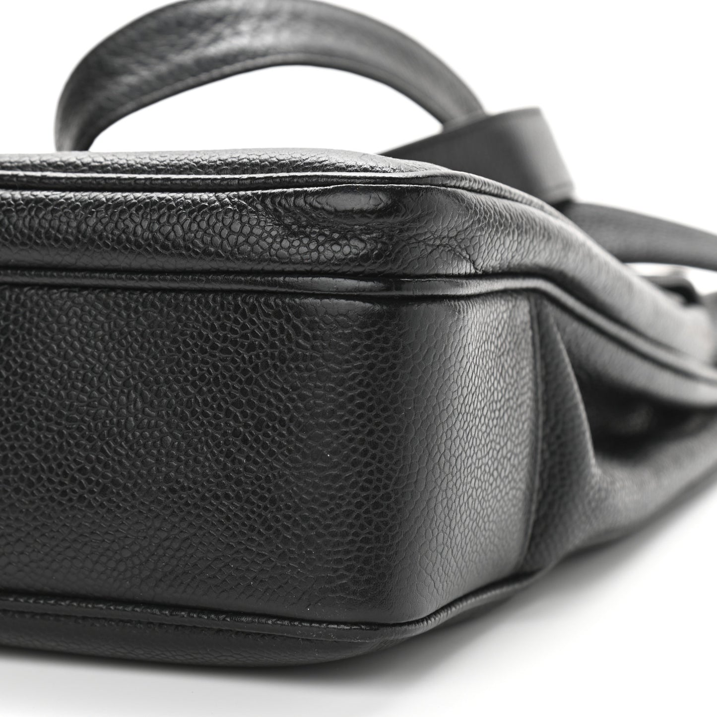 Caviar Flap Shoulder Bag Black