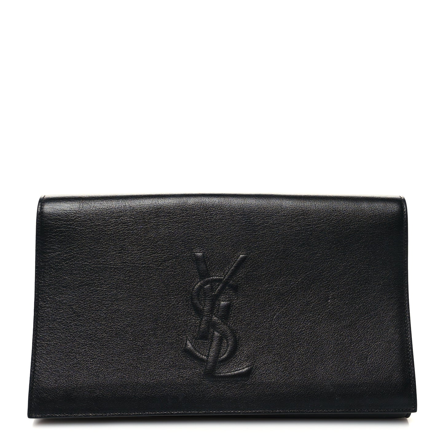 Calfskin Monogram Large Belle De Jour Clutch Black