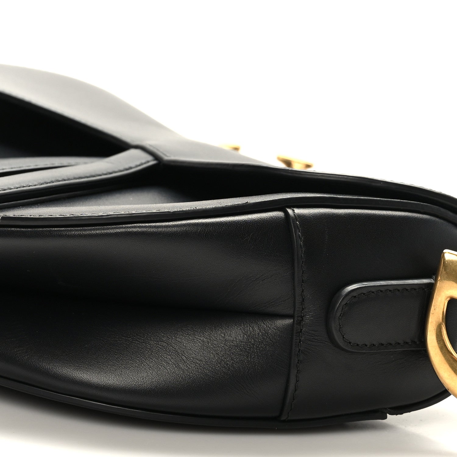 Christian Dior Calfskin Saddle Bag Black 8 of 8