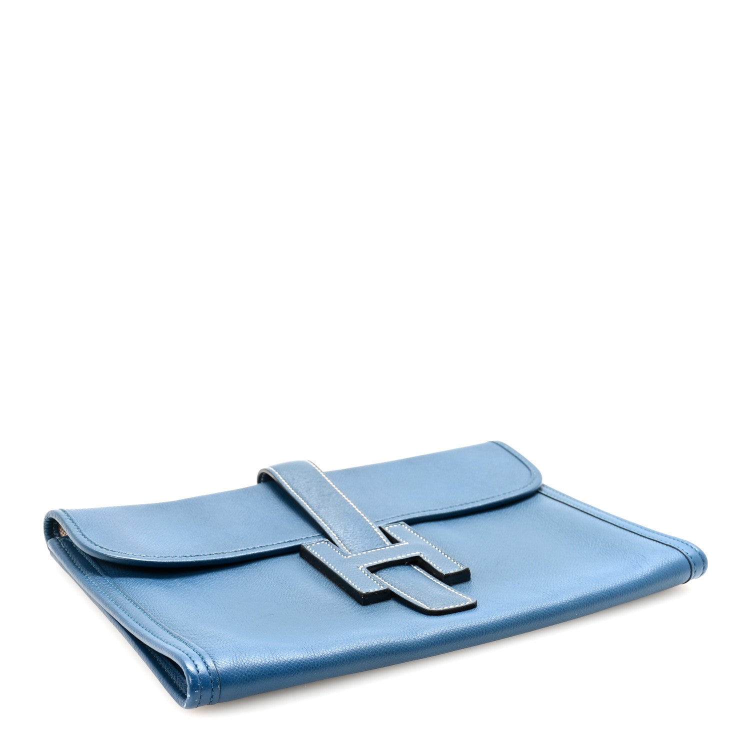 Hermes Epsom Jige PM Clutch Bleu Thalassa 4 of 6