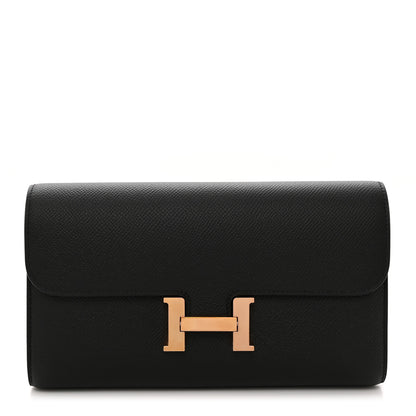 Hermes Epsom Constance Wallet Black 1 of 10