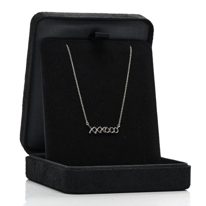 Tiffany Sterling Silver Paloma's Graffiti Love and Kisses Pendant Necklace 5 of 5