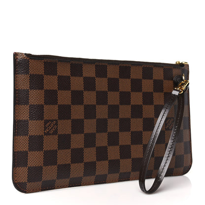 Louis Vuitton Damier Ebene Neverfull MM GM Pochette 3 of 9
