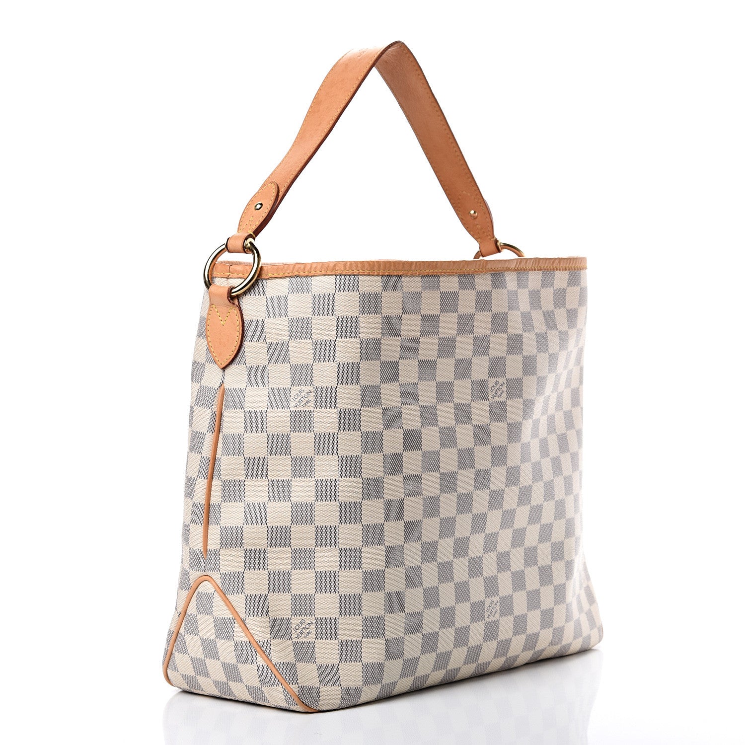 Louis Vuitton Damier Azur Delightful MM Rose Ballerine 2 of 16