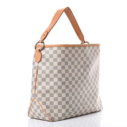 Louis Vuitton Damier Azur Delightful MM Rose Ballerine 2 of 16
