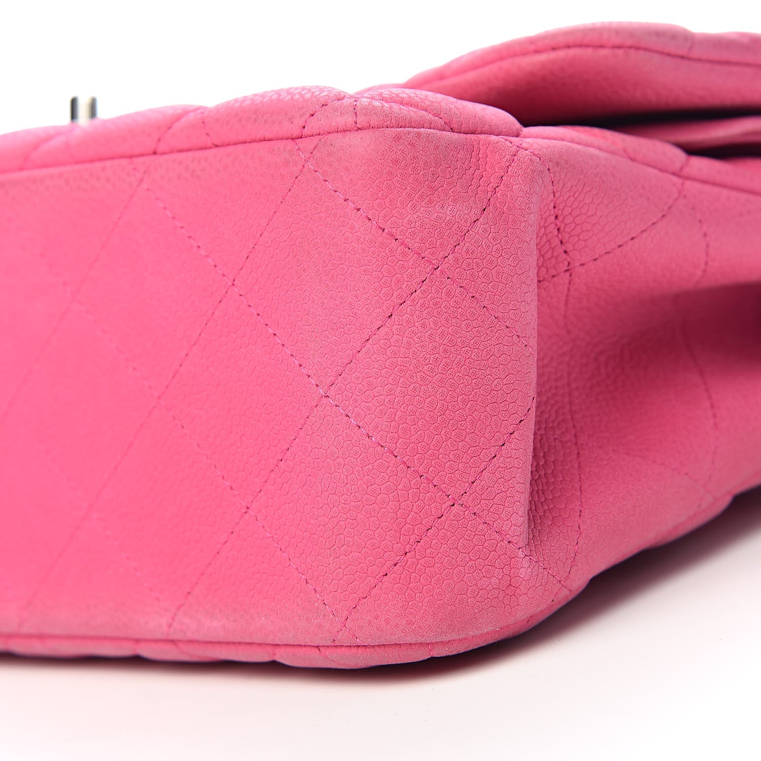 Chanel Iridescent Caviar Quilted Jumbo Double Flap Pink 12 of 16