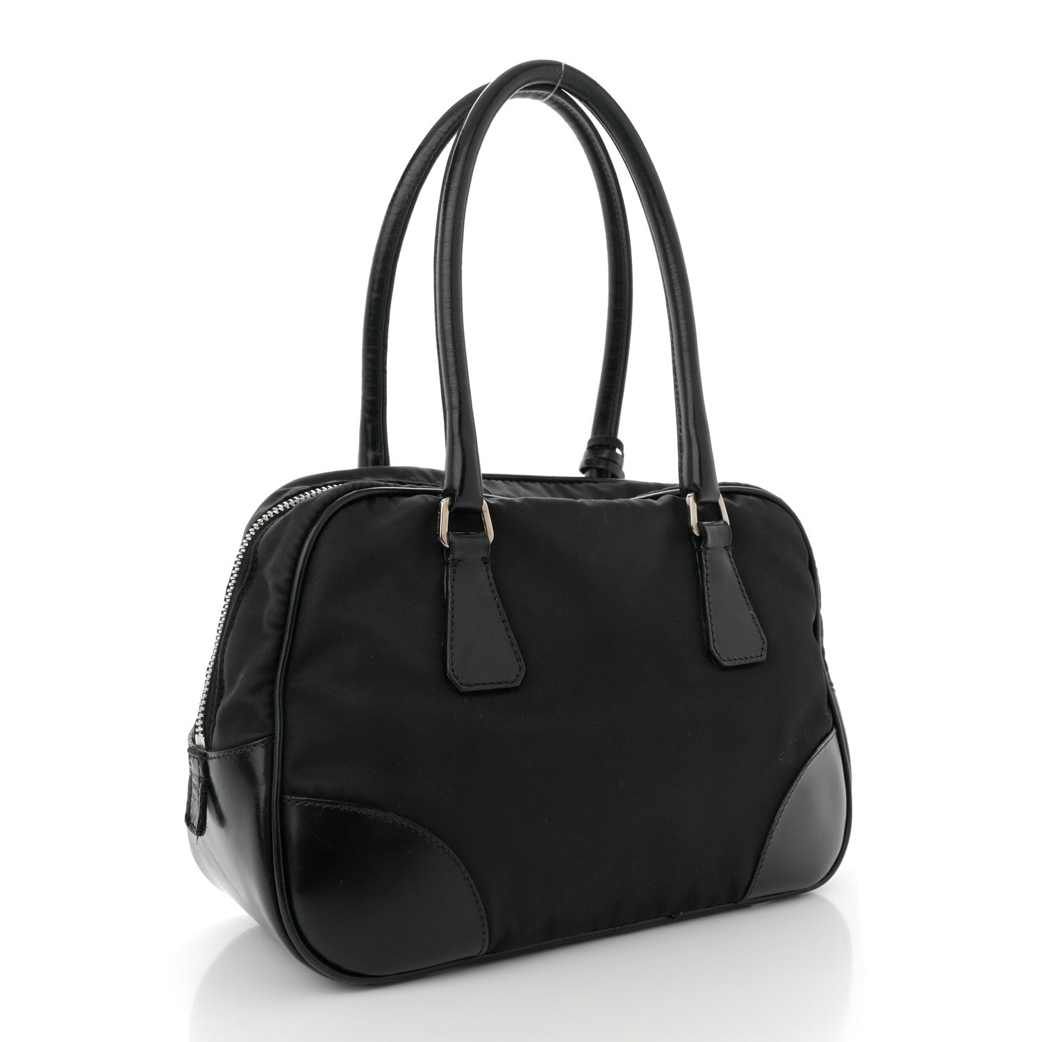 Prada Nylon Small Bowler Black 3 of 13
