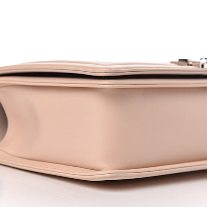 Chanel Calfskin Chevron Quilted New Medium Boy Flap Light Pink 9 of 10