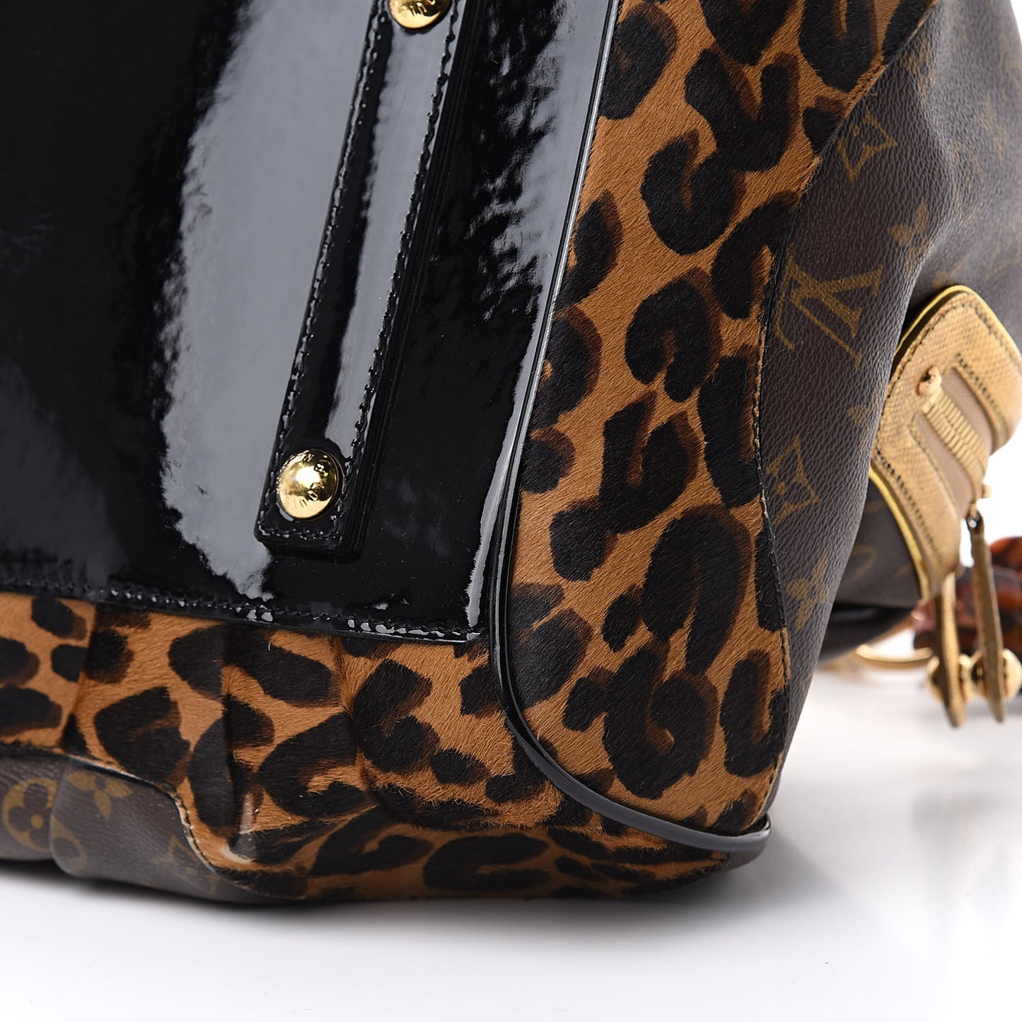 Monogram Leopard Stephen Bag