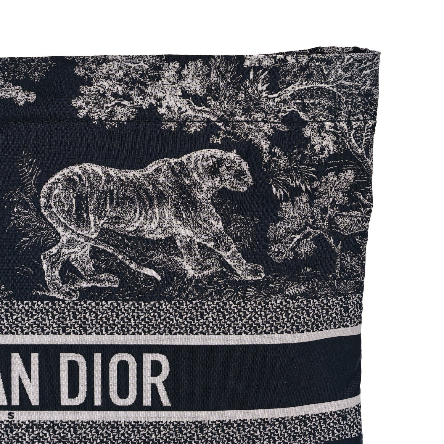 Christian Dior Embroidered Toile De Jouy Diortravel Zipped Pouch Blue 10 of 11