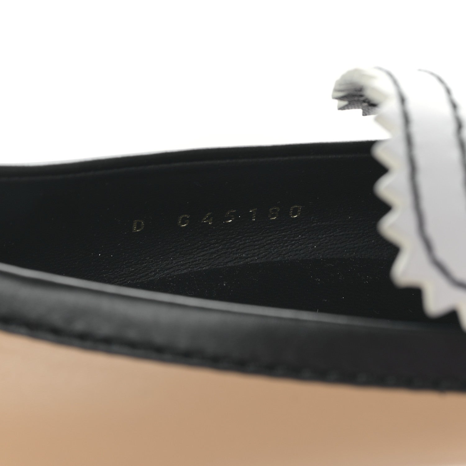 Chanel Calfskin CC Loafers 36.5 Black White Beige 8 of 8