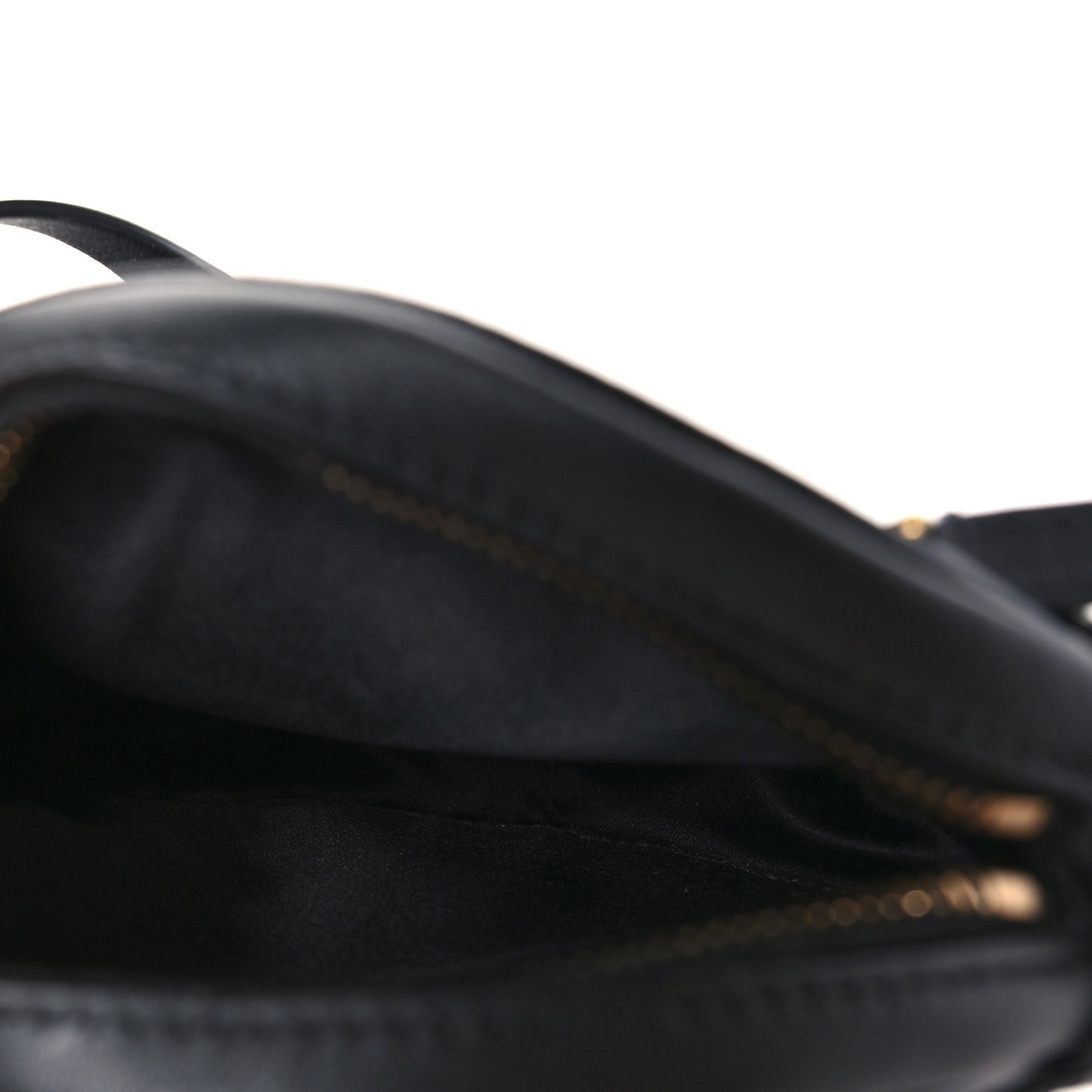 Calfskin VLogo Round Crossbody Bag Black