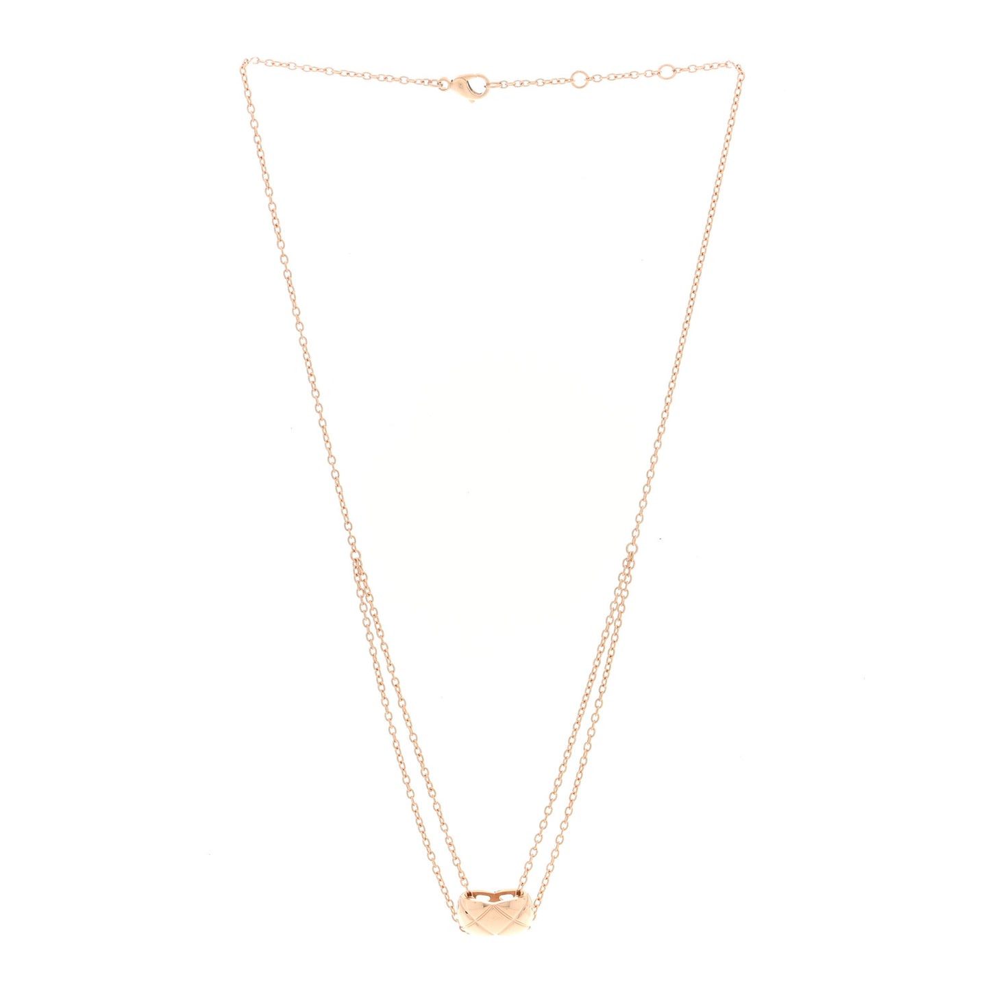18K Beige Gold Coco Crush Pendant Necklace