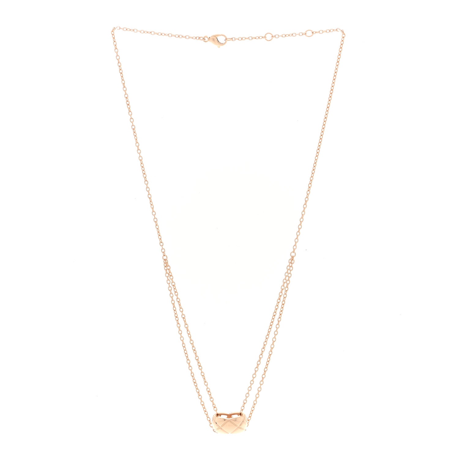Chanel 18K Beige Gold Coco Crush Pendant Necklace 3 of 6