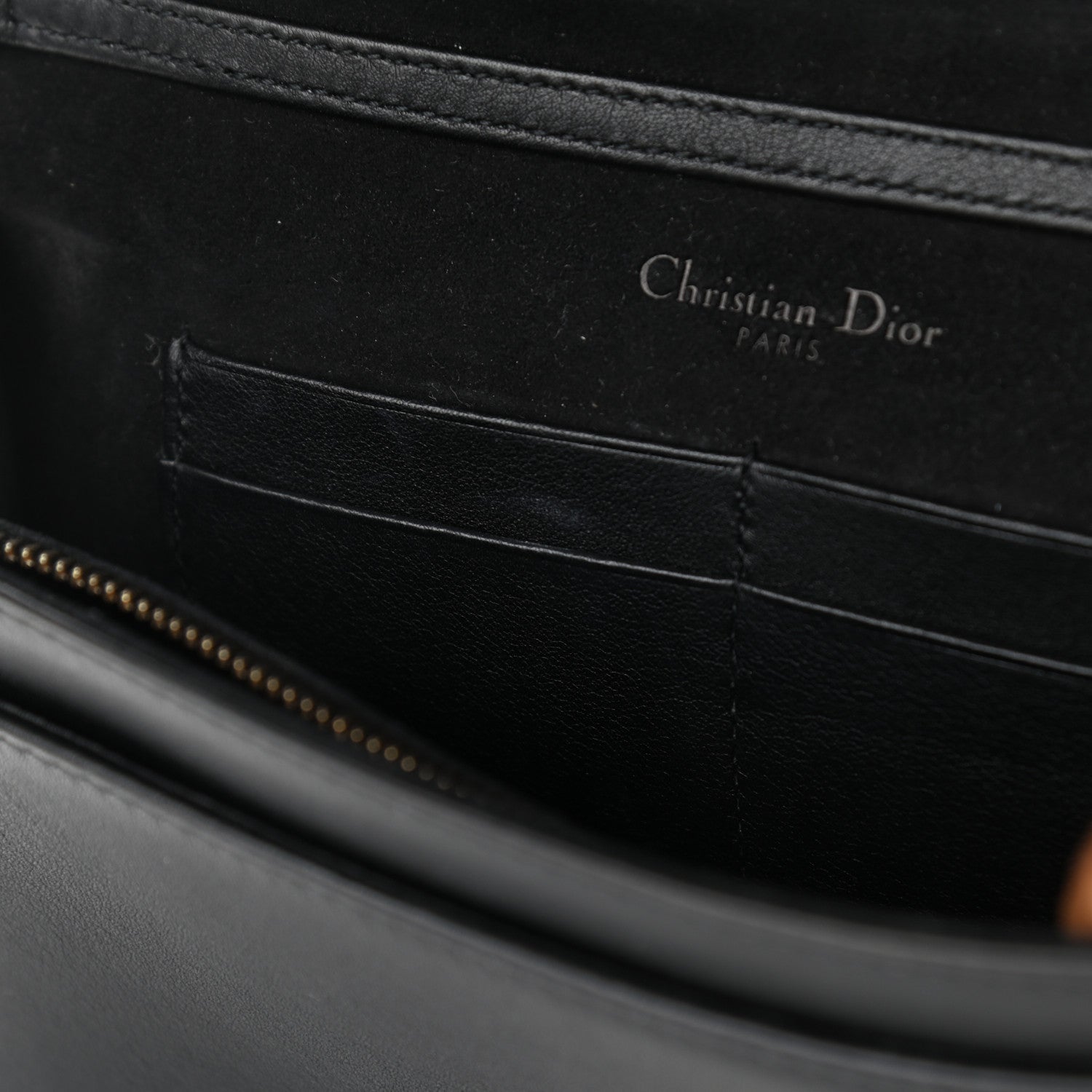 Christian Dior Lambskin Studded Micro Diorama Flap Bag Black 9 of 13
