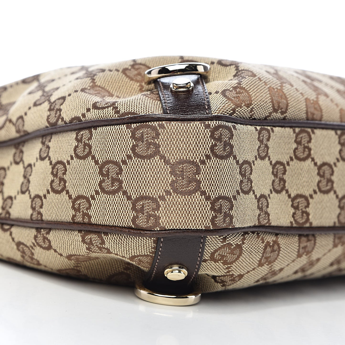 Monogram Large Abbey D Ring Hobo Dark Brown