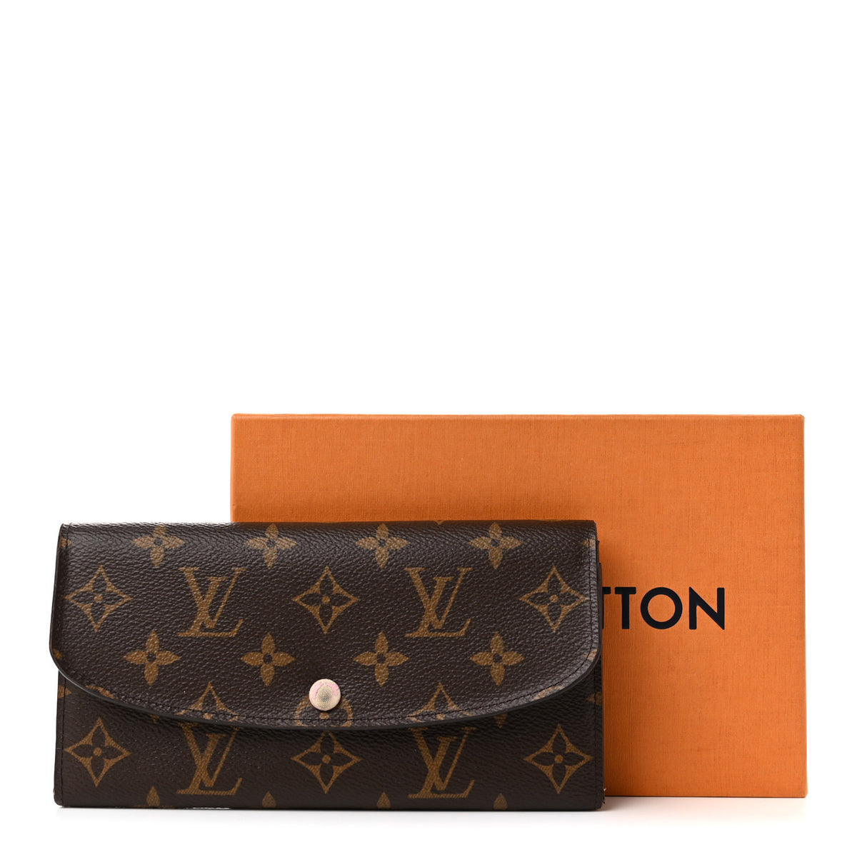 Monogram Emilie Wallet Rose Ballerine