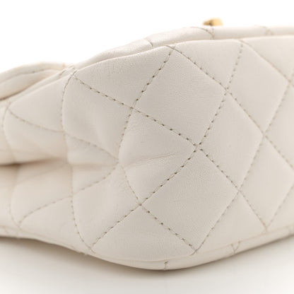 Chanel Lambskin Quilted Mini Pearl Crush Flap White 9 of 15