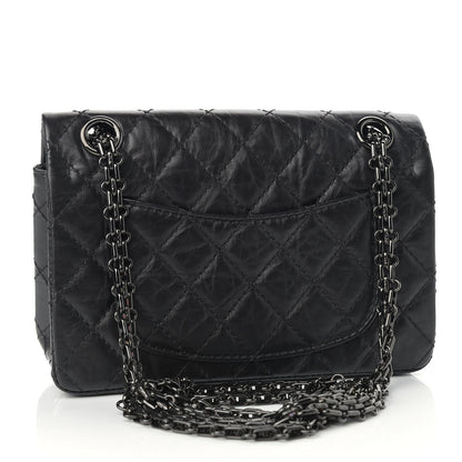 Chanel Aged Calfskin Quilted 2.55 Reissue Mini Flap So Black 3 of 9