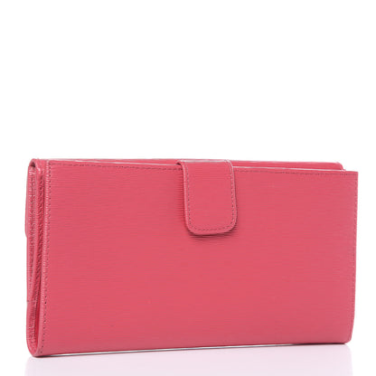 Prada Vitello Move Continental Flap Wallet Peonia 3 of 12