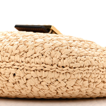 Fendi Raffia Croissant Hobo Natural 10 of 10