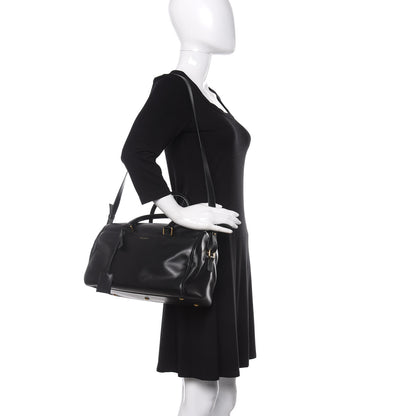 Saint Laurent Calfskin Classic Duffle 6 Black 3 of 19
