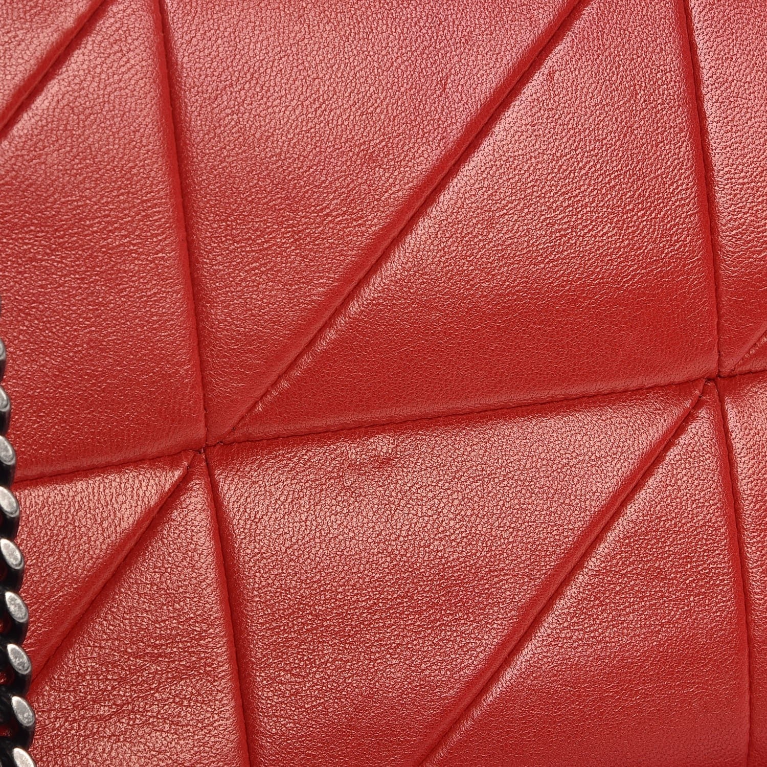 Saint Laurent Lambskin Patchwork Monogram Medium Jamie Red 4 of 12