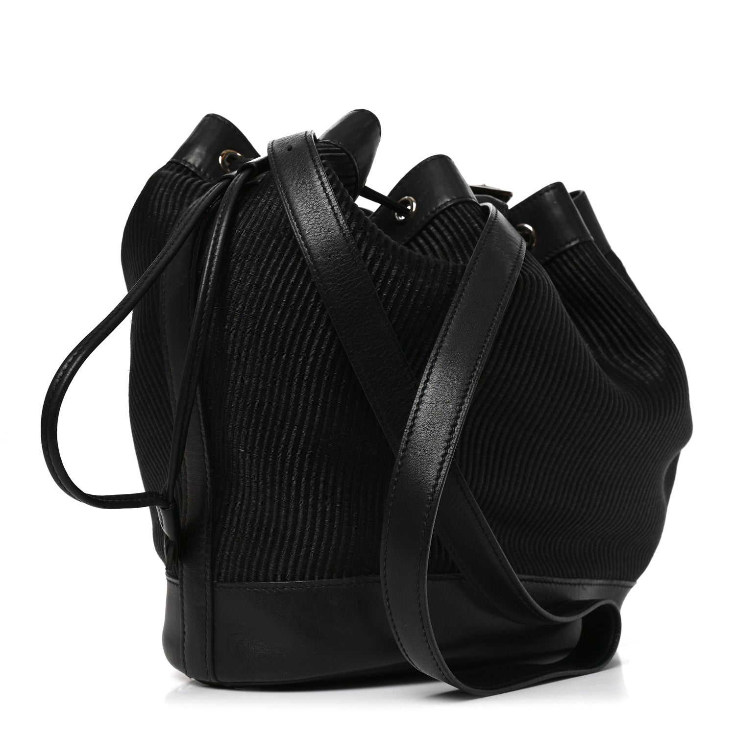 Hermes Crinoline Evercalf Market Bag 28 Black 3 of 8