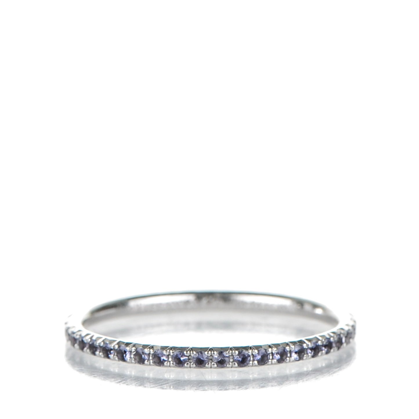 18K White Gold Iolite Metro Ring 7