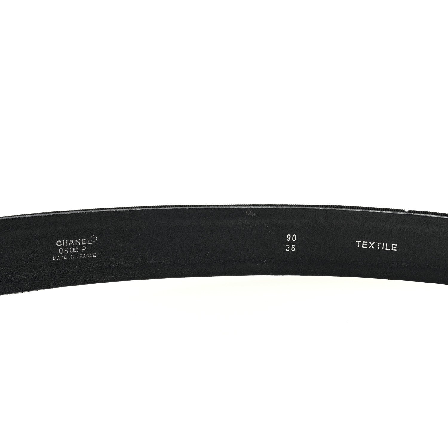 Chanel Embroidered Grosgrain Belt 90 36 Black 3 of 4