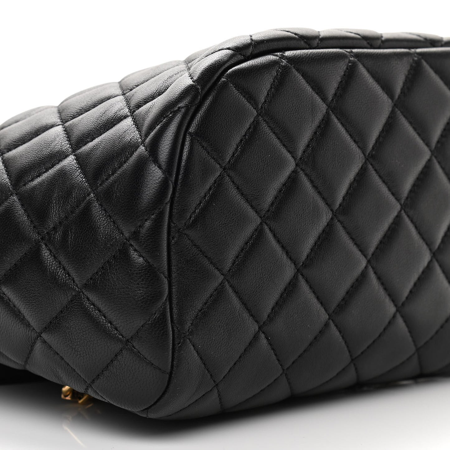 Calfskin Quilted Small Urban Spirit Backpack Black