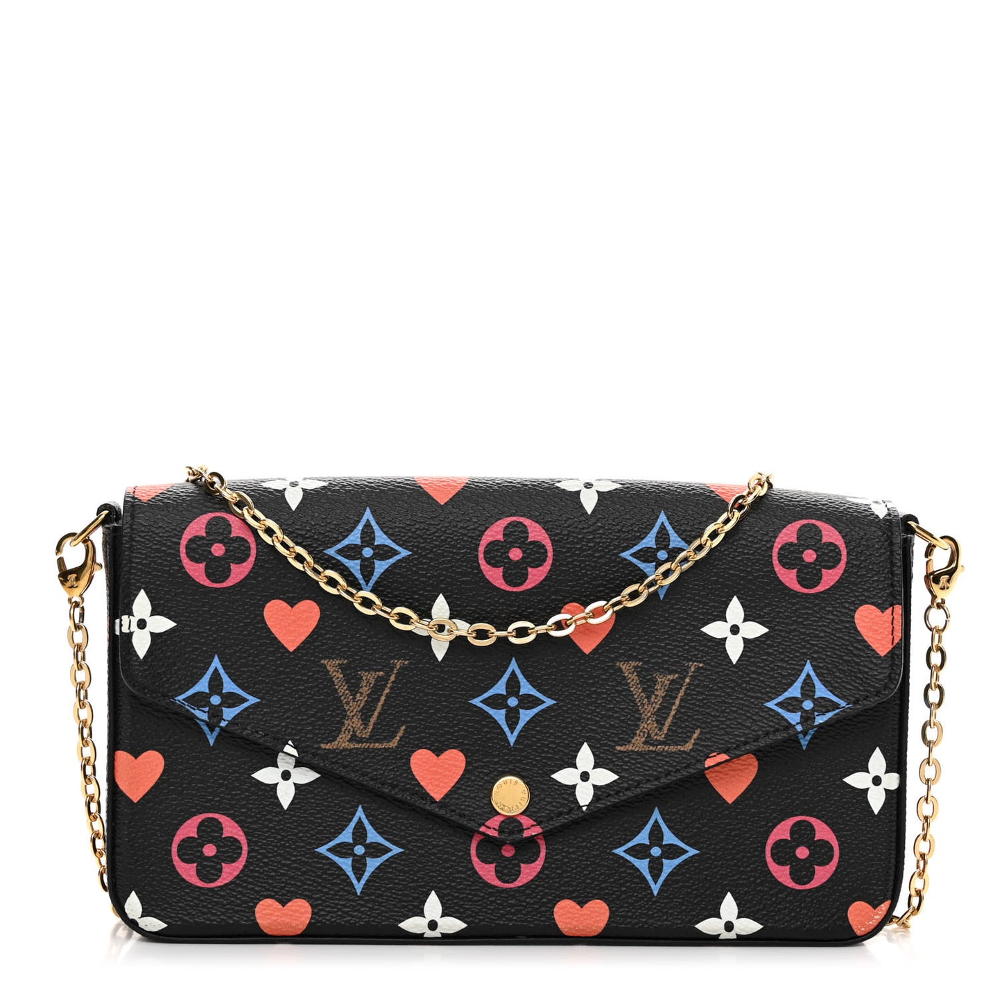 Game On Felicie Chain Wallet Black