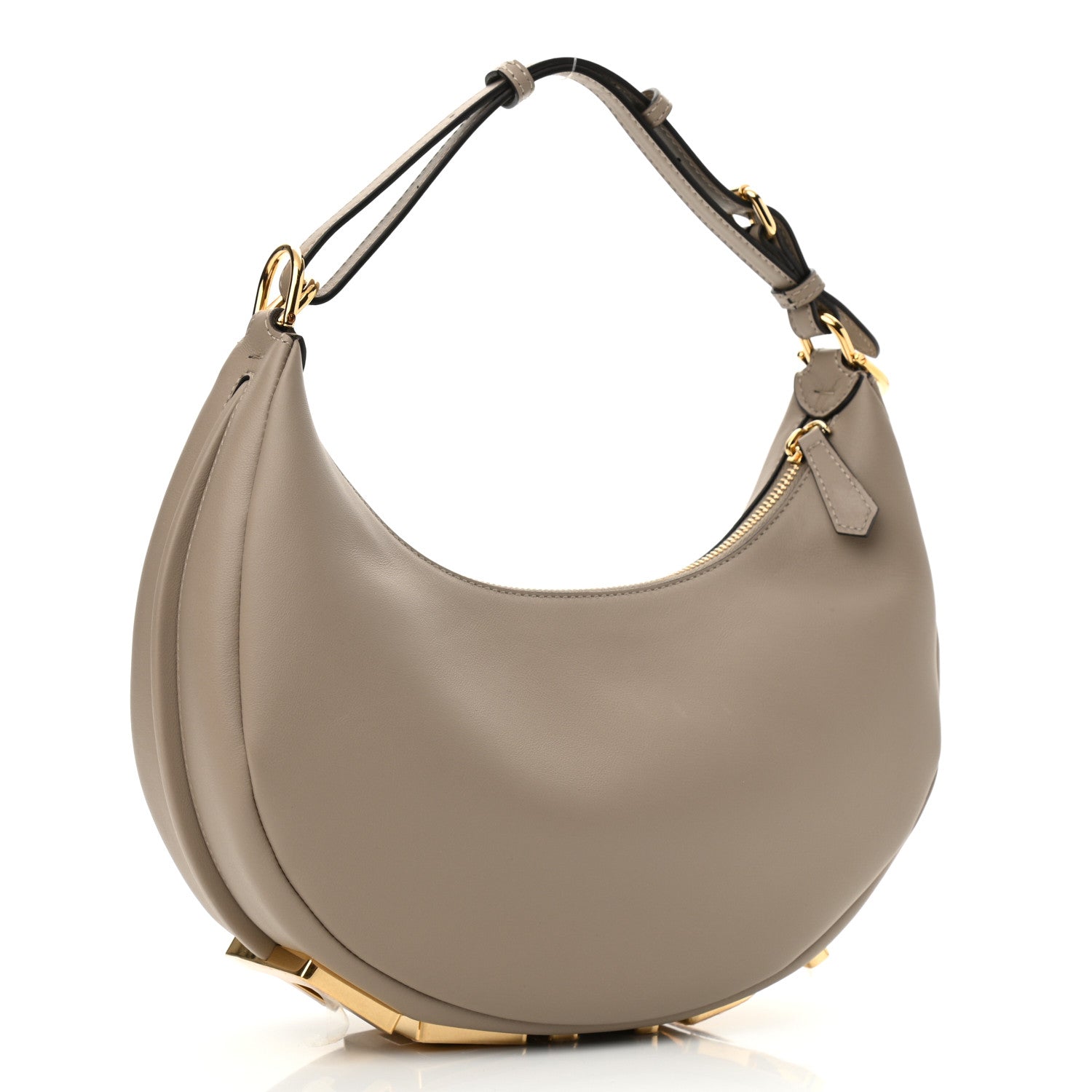 Fendi Vitello Grace Matte Small Fendigraphy Hobo Bag Nuvola 2 of 9