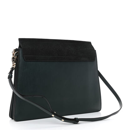 Chloe Suede Calfskin Medium Faye Shoulder Bag Intense Green 2 of 4