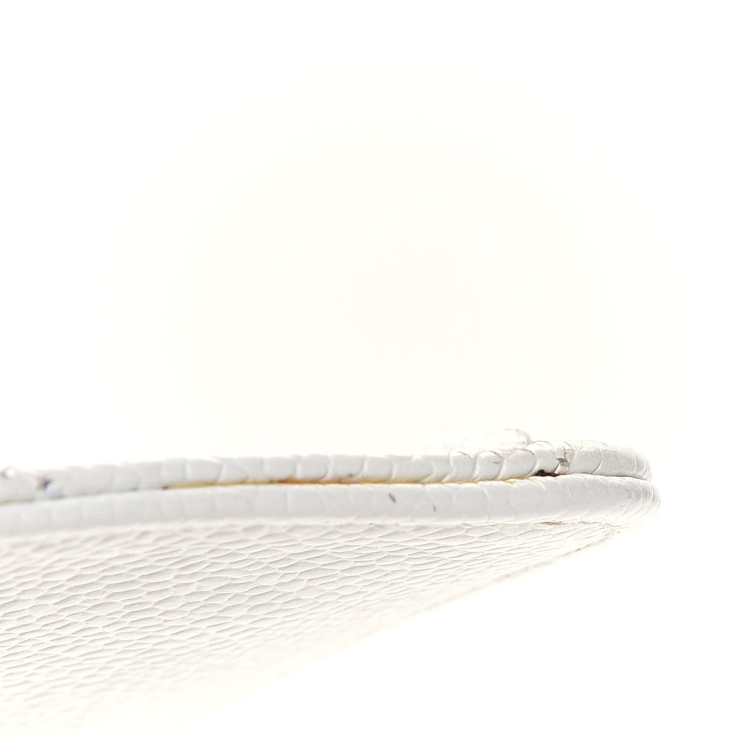 Caviar Quilted Medium Double Flap White